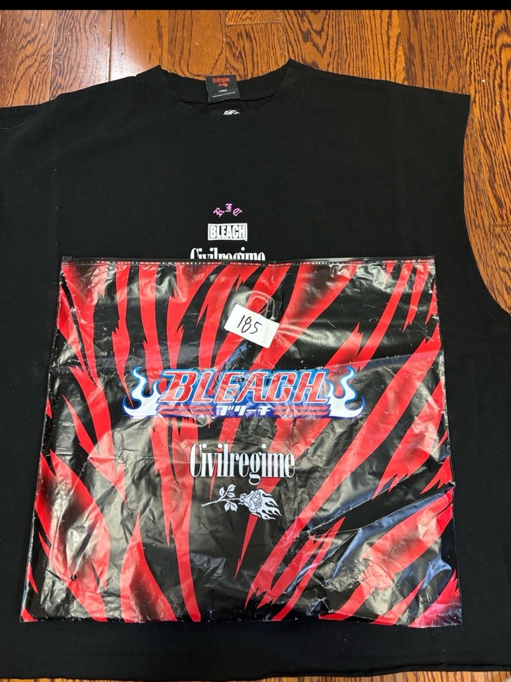 Civil Regime Byakuya Bleach Cut Off Muscle Tokyo Shirt Size: Large NWT - Picture 7 of 7